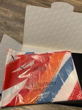 Vintage Avon Autumn Embers Scarf Multi-Color Japan 9" x 54"